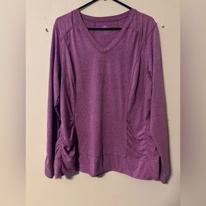 Avenue Purple V-Neck Women's Top